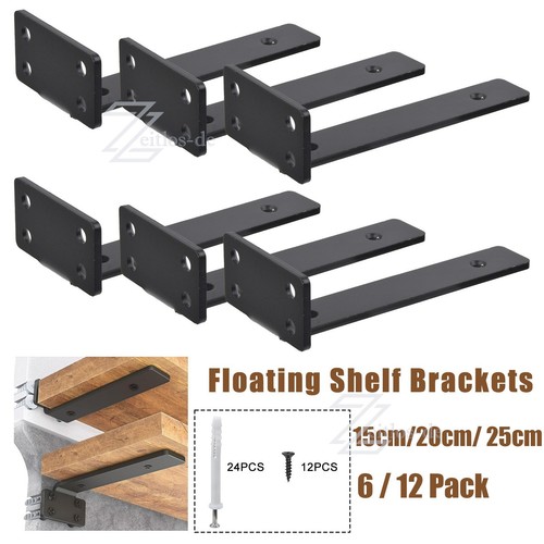 12x regalhalterung schwarz - regalhalterung,